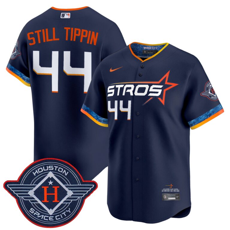 Men Houston Astros #44 Still Tippin blue 2025 City Connect Vapor Limited Stitched Jersey->houston astros->MLB Jersey